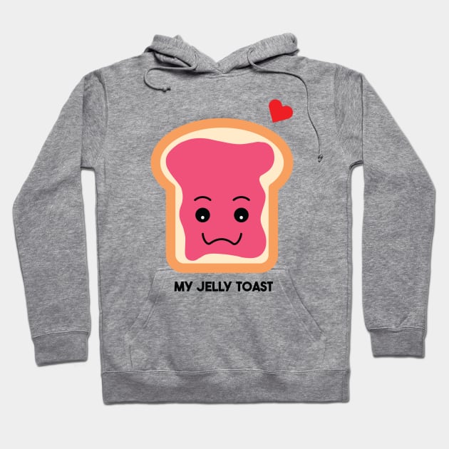 My jelly toast Hoodie by borntostudio